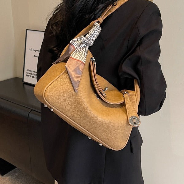 Autumn Fashion Shoulder & Crossbody With Pillow Texture Tote Gray Bag Easy Beauty Nepal