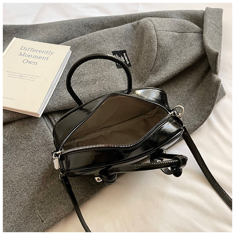 Small Leather Wallet With Top Handle Casual Shoulder Tote White Bag Easy Beauty Nepal