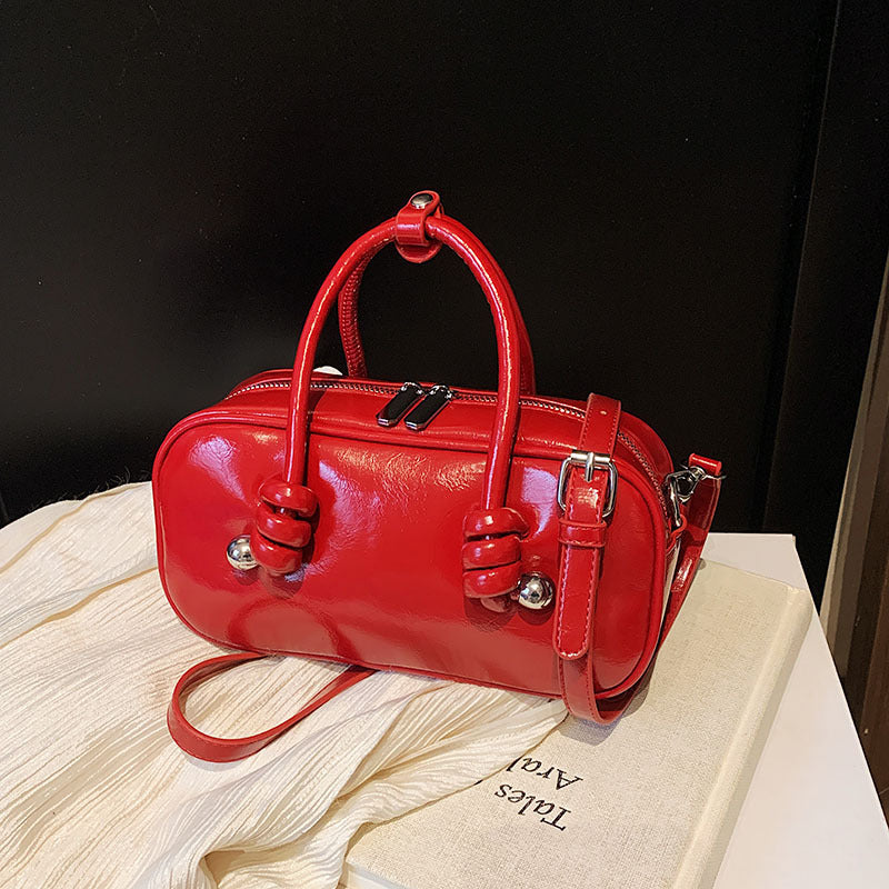 Small Leather Wallet With Top Handle Casual Shoulder Tote White Bag Easy Beauty Nepal