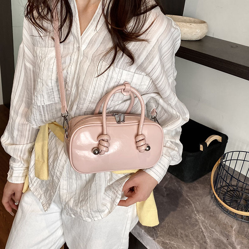 Small Leather Wallet With Top Handle Casual Shoulder Tote White Bag Easy Beauty Nepal