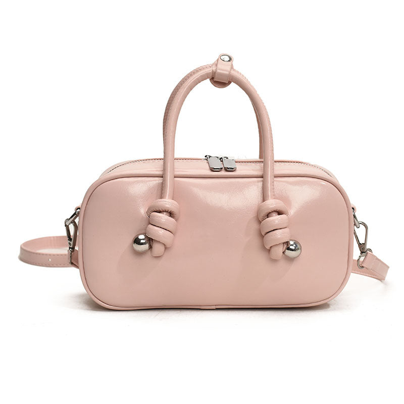 Small Leather Wallet With Top Handle Casual Shoulder Tote White Bag Easy Beauty Nepal