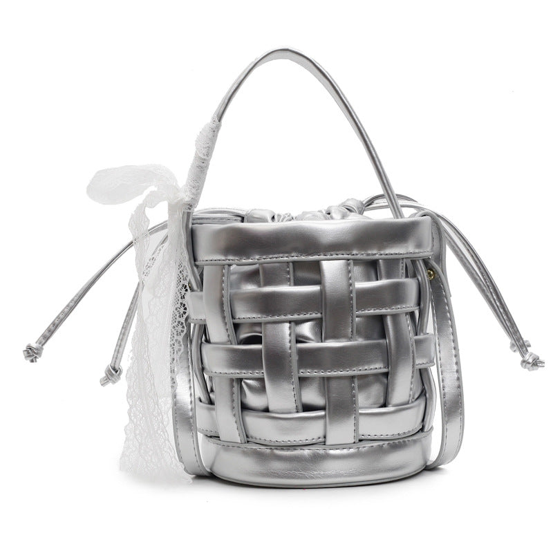 Hobo Purse Woven Bucket Bag With Inner Bag Shoulder Crossbody Bag Easy Beauty Nepal