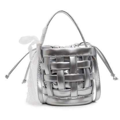 Hobo Purse Woven Bucket Bag With Inner Bag Shoulder Crossbody Bag Easy Beauty Nepal