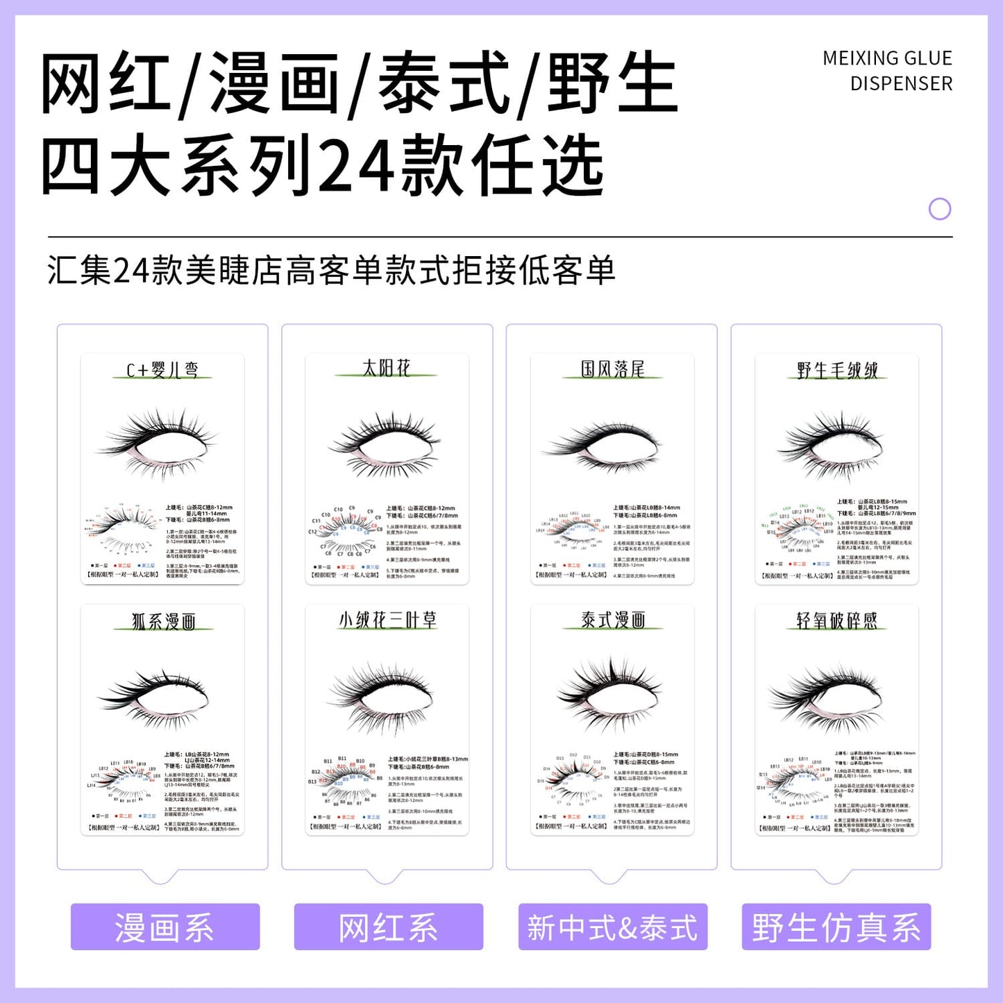 3d Try On Card Cluster Segmented Grafted Eyelashes Mask Queen Nepal