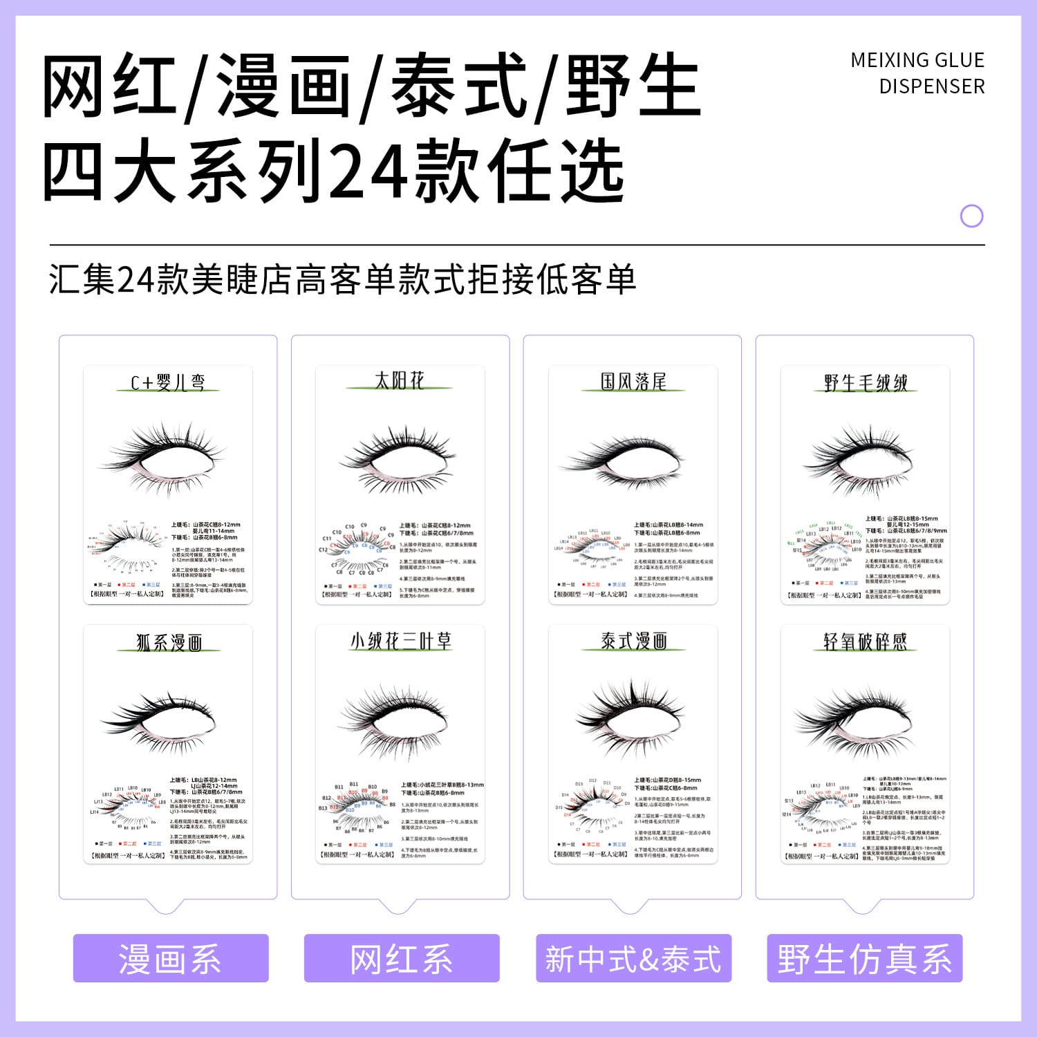 3d Try On Card Cluster Segmented Grafted Eyelashes Mask Queen Nepal