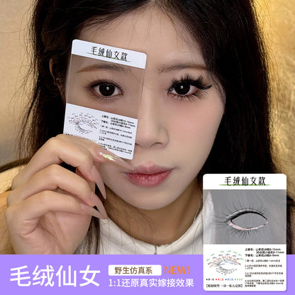 3d Try On Card Cluster Segmented Grafted Eyelashes Mask Queen Nepal