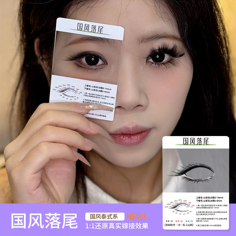 3d Try On Card Cluster Segmented Grafted Eyelashes Mask Queen Nepal