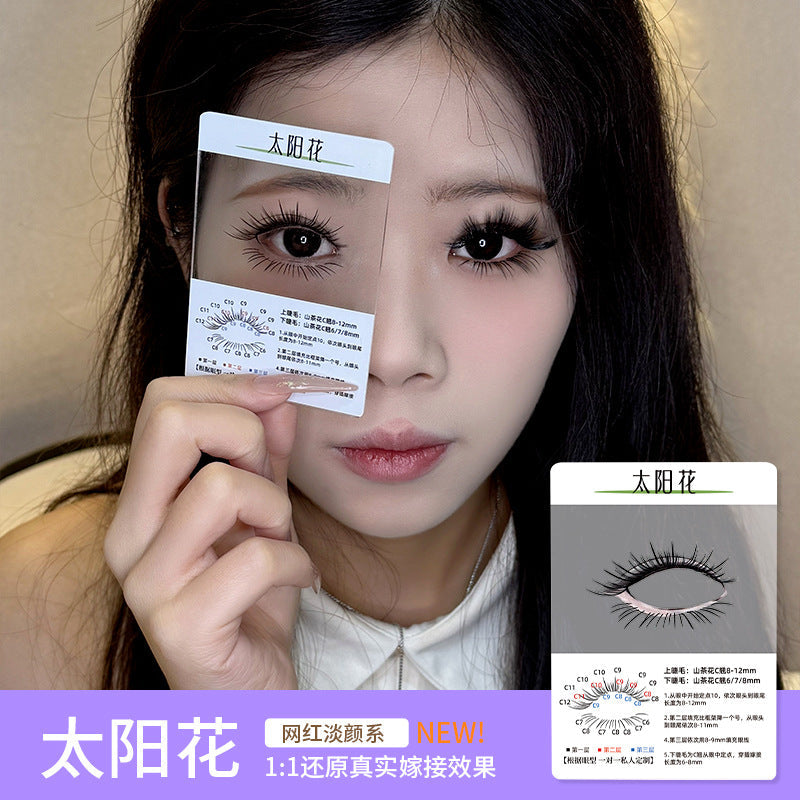 3d Try On Card Cluster Segmented Grafted Eyelashes Mask Queen Nepal