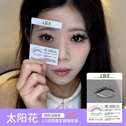 3d Try On Card Cluster Segmented Grafted Eyelashes Mask Queen Nepal