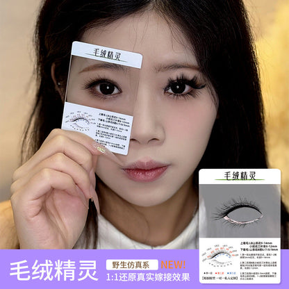 3d Try On Card Cluster Segmented Grafted Eyelashes Mask Queen Nepal