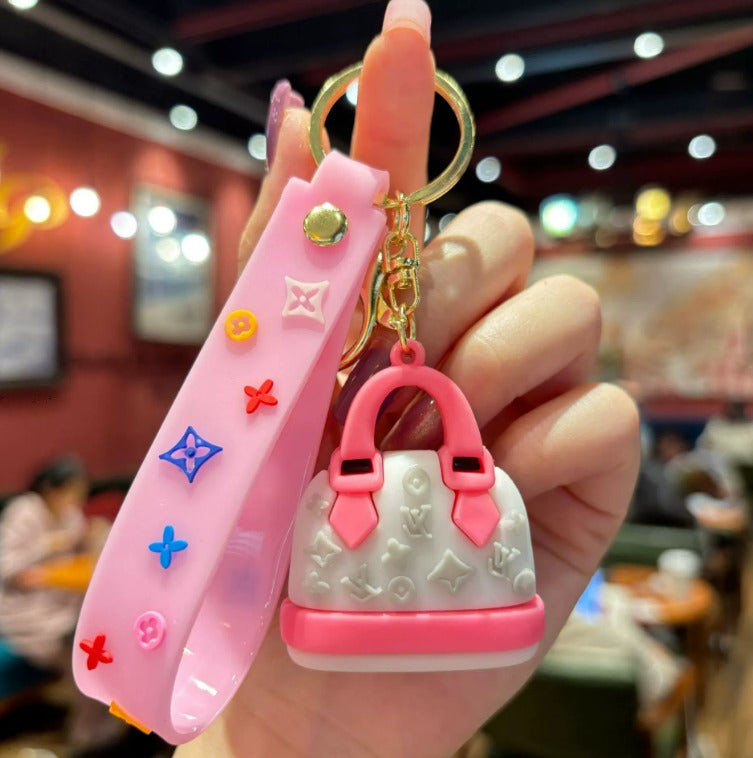 Cute Silicone Handbag Shaped & Labubu Keychains Charm Easy Beauty Nepal