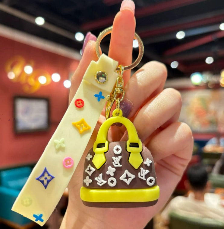 Cute Silicone Handbag Shaped & Labubu Keychains Charm Easy Beauty Nepal