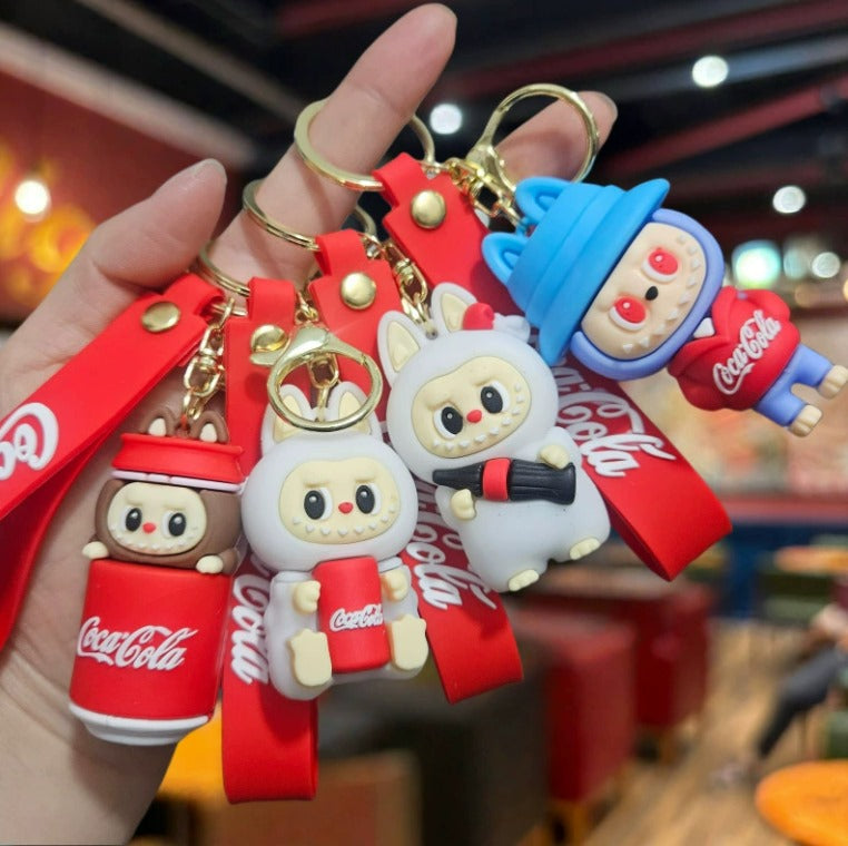 Cute Silicone Handbag Shaped & Labubu Keychains Charm Easy Beauty Nepal