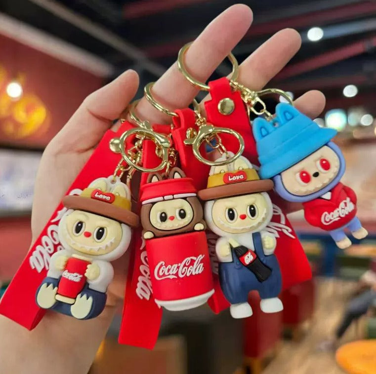 Cute Silicone Handbag Shaped & Labubu Keychains Charm Easy Beauty Nepal