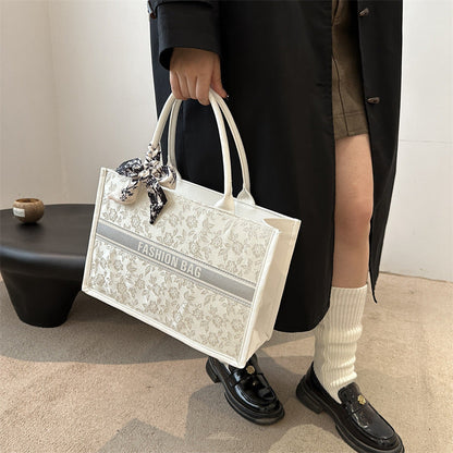 Hilbag Textured Embroidery Portable Stylish Women's Bag Easy Beauty Nepal