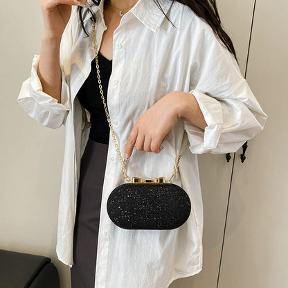 Glamorous Evening Shiny Rhinestone Bow Clasp Women's Bag Easy Beauty Nepal