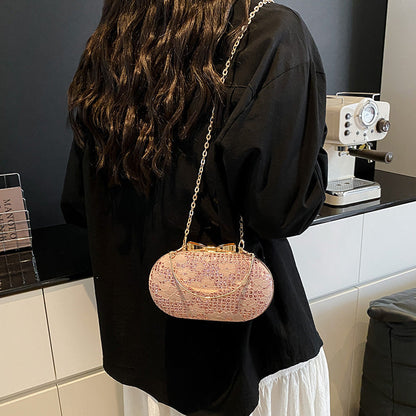 Glamorous Evening Shiny Rhinestone Bow Clasp Women's Bag Easy Beauty Nepal