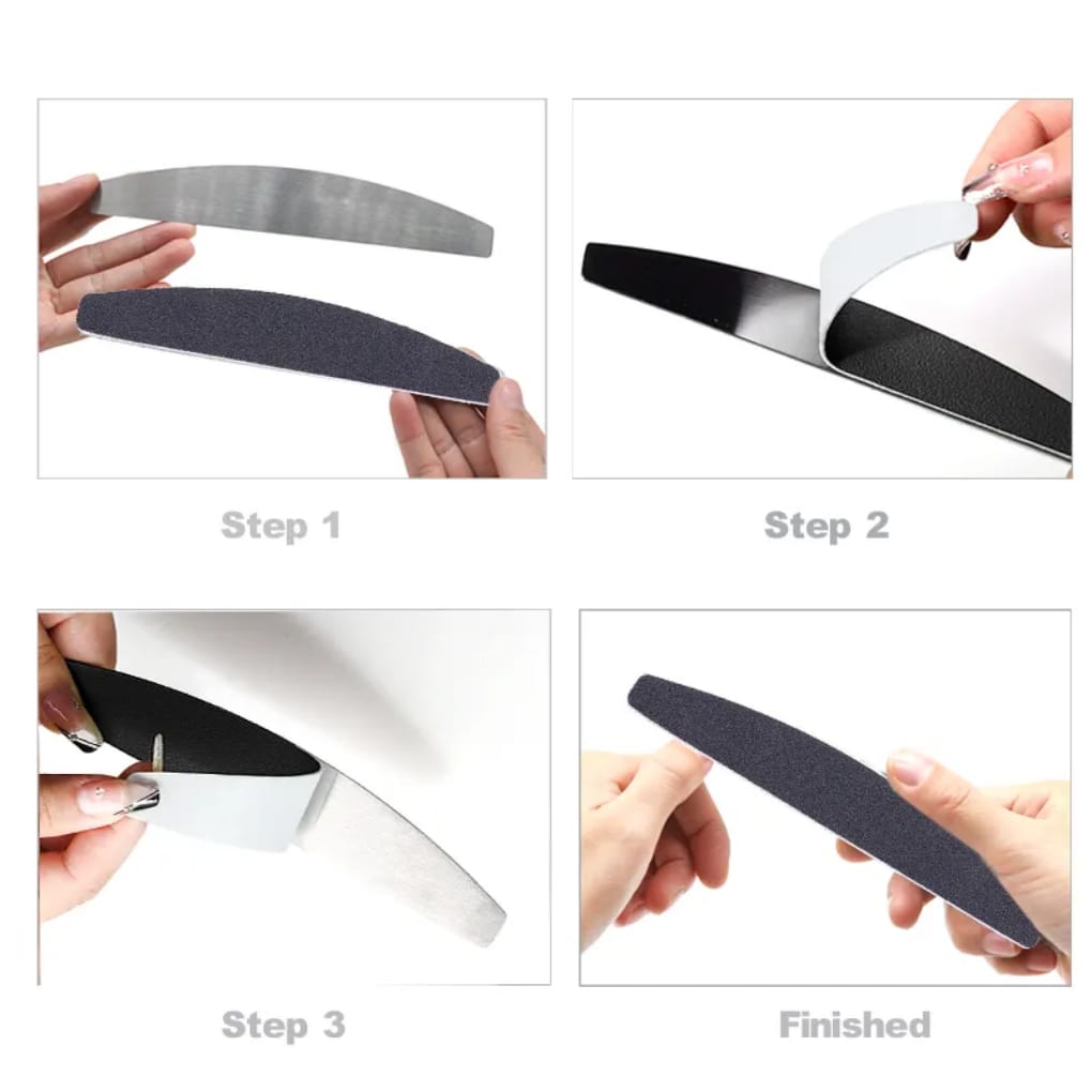 Double Slide Grit Steel Replaceable Sandpaper Nail Filer Mask Queen Nepal