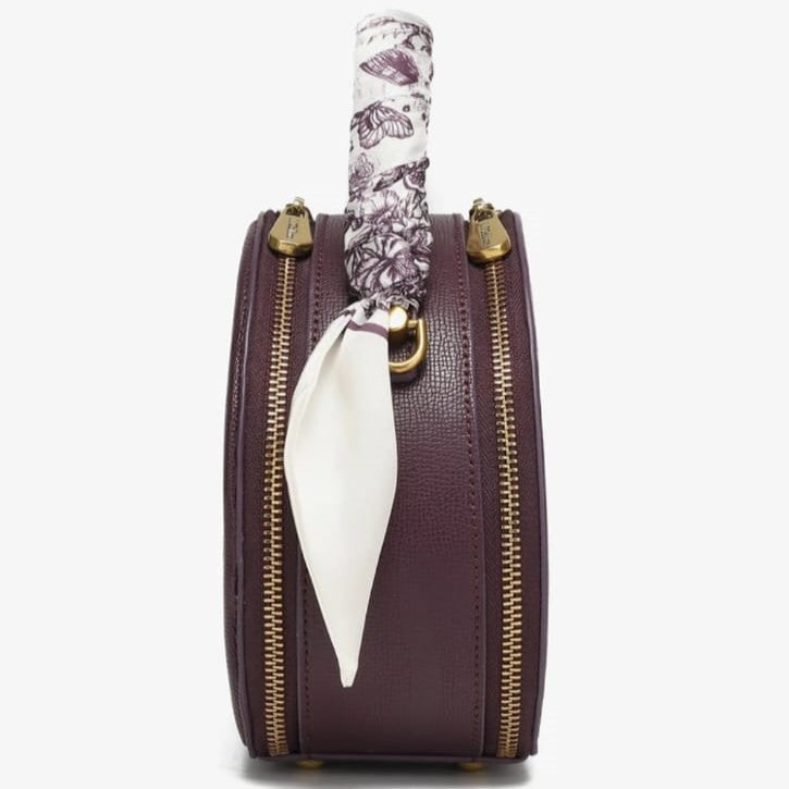 I.T Cellime Round Pu Leather Retro Texture Women's Versatile Crossbody Bag Easy Beauty Nepal