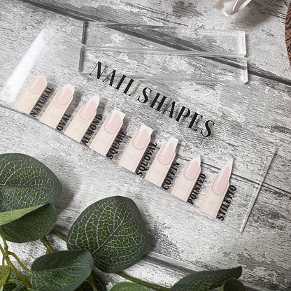 Nail Shape Display Board Showing Shelf With Decorative Base Mask Queen Nepal