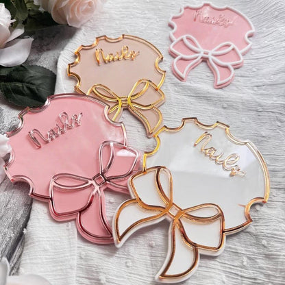 Cute Nailfie Disc Bow Nail Art Tray Mask Queen Nepal