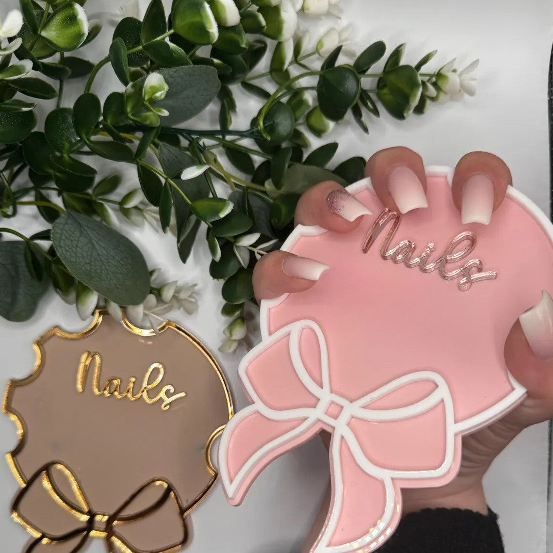 Cute Nailfie Disc Bow Nail Art Tray Mask Queen Nepal