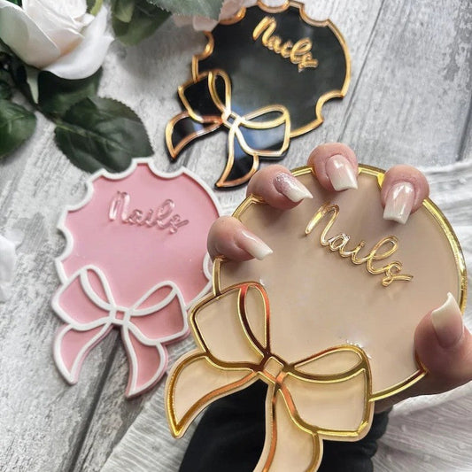 Cute Nailfie Disc Bow Nail Art Tray Mask Queen Nepal