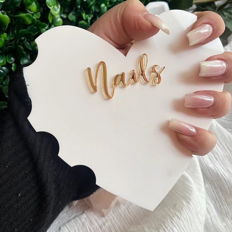 Nail Photo Prop Heart Shape Display board Mask Queen Nepal