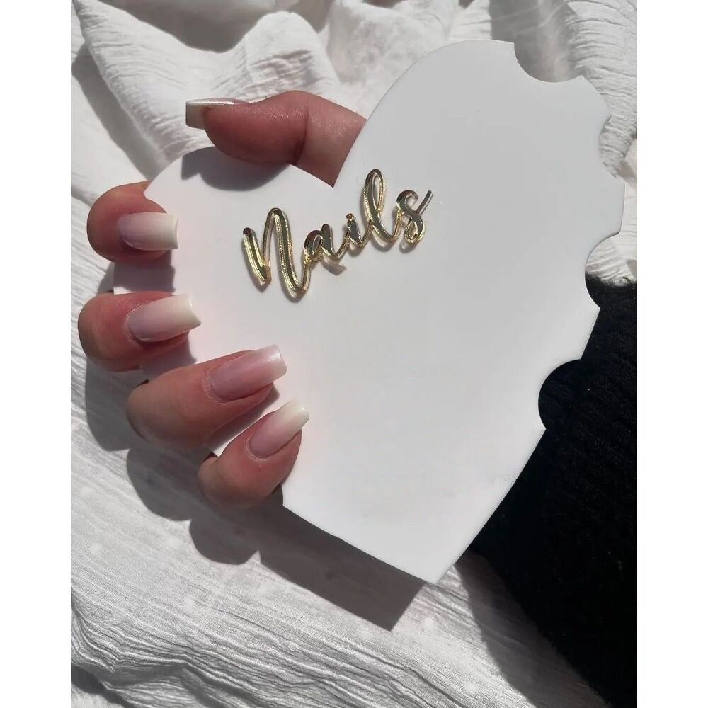 Nail Photo Prop Heart Shape Display board Mask Queen Nepal