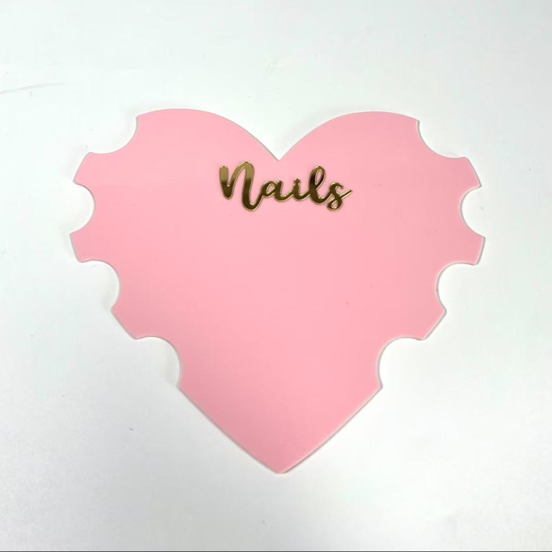 Nail Photo Prop Heart Shape Display board Mask Queen Nepal