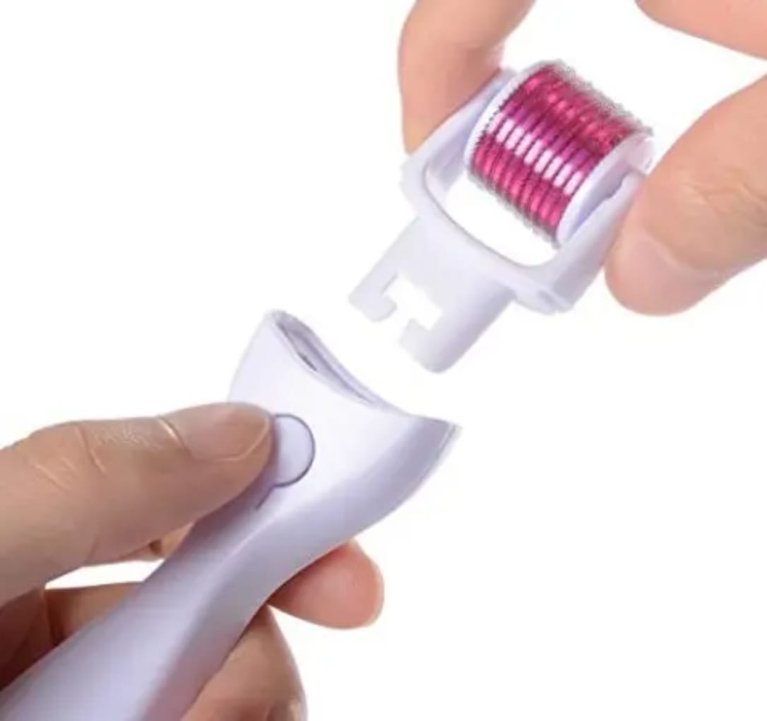 3 in 1 Derma Roller for Face Derma Roller With Titanium Needle Mask Queen Nepal