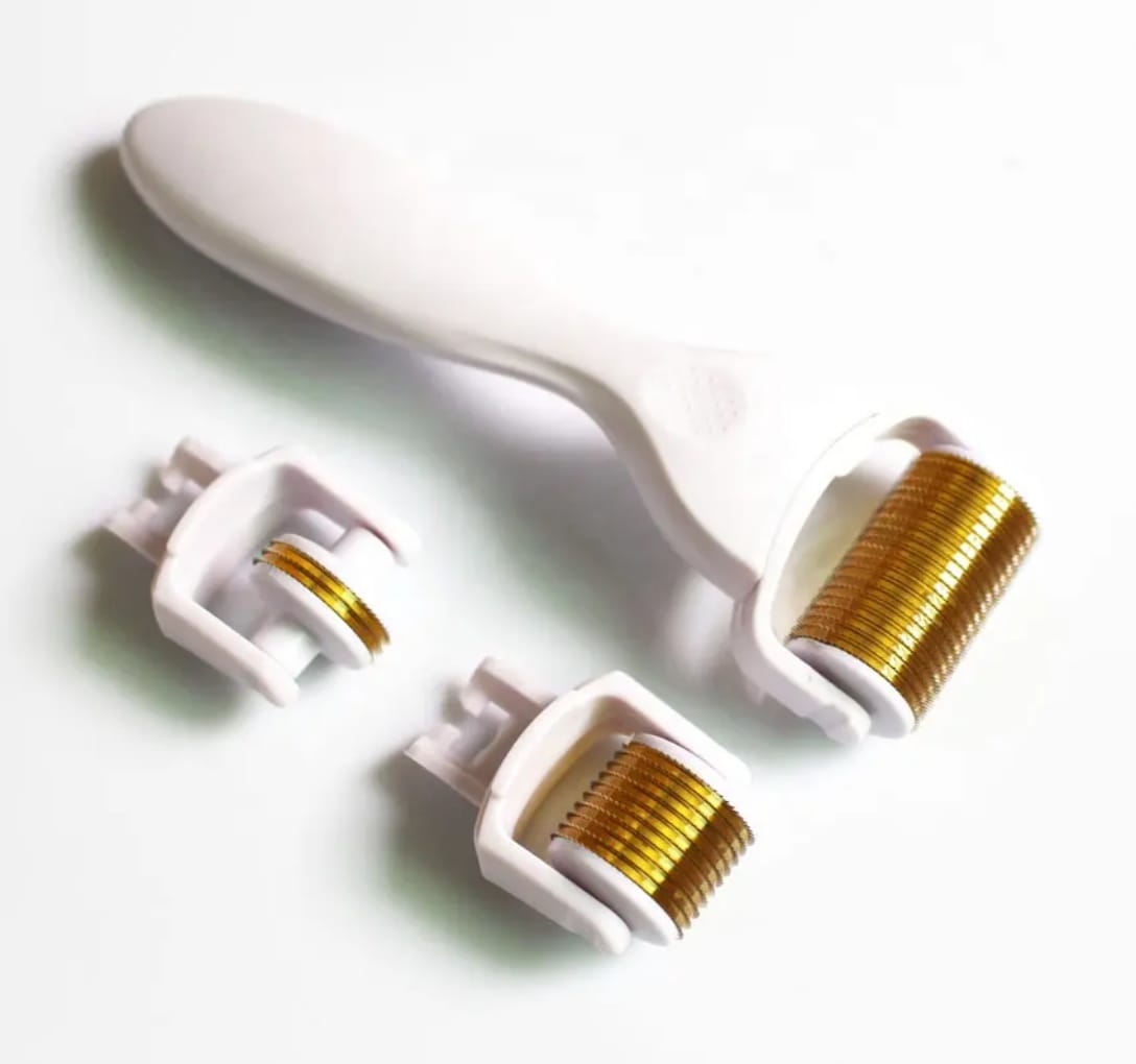 3 in 1 Derma Roller for Face Derma Roller With Titanium Needle Mask Queen Nepal
