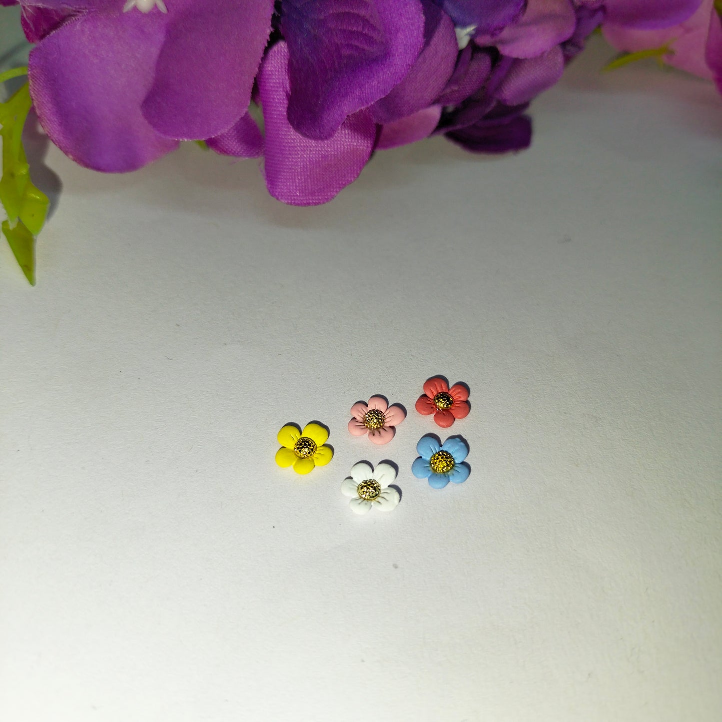 3D Colorful Flowers Nail Art Rhinestones Mask Queen Nepal