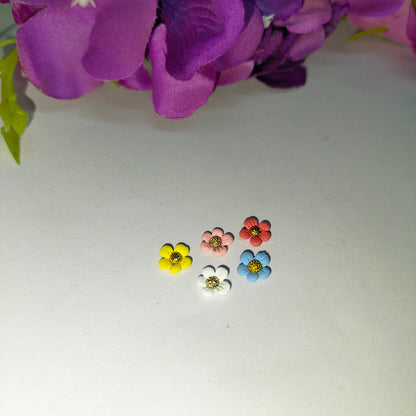 3D Colorful Flowers Nail Art Rhinestones Mask Queen Nepal