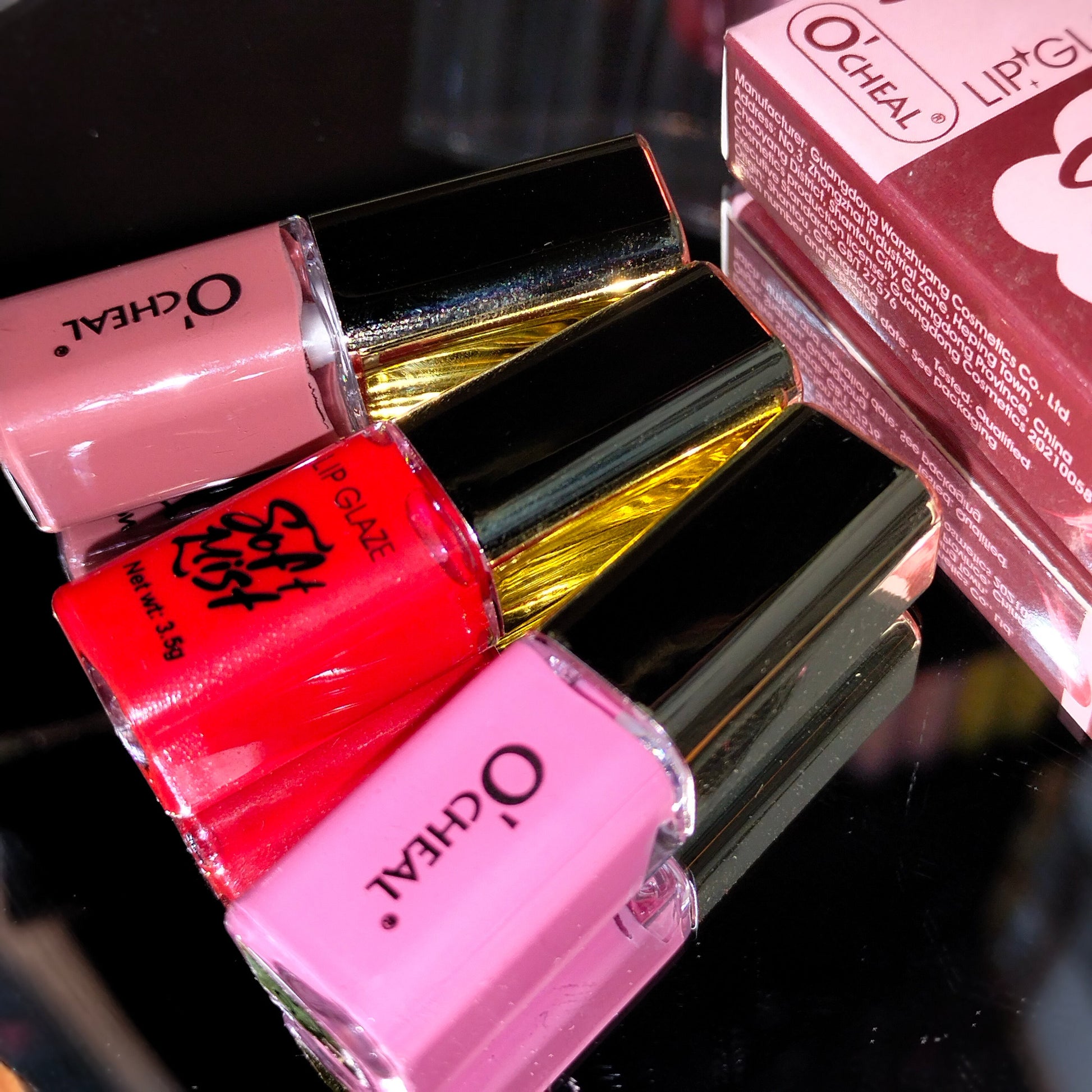 OCHEAL Moisturizing Lip Tint & Matte Velvet Waterproof Mini Lipstick 3Pcs Set Easy Beauty Nepal