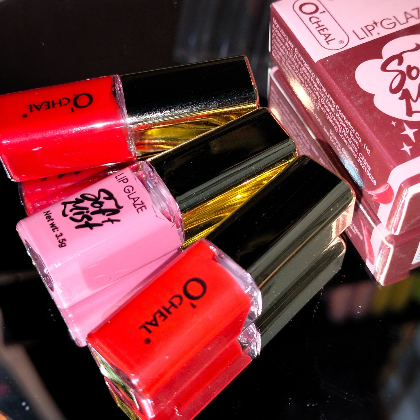 OCHEAL Moisturizing Lip Tint & Matte Velvet Waterproof Mini Lipstick 3Pcs Set Easy Beauty Nepal