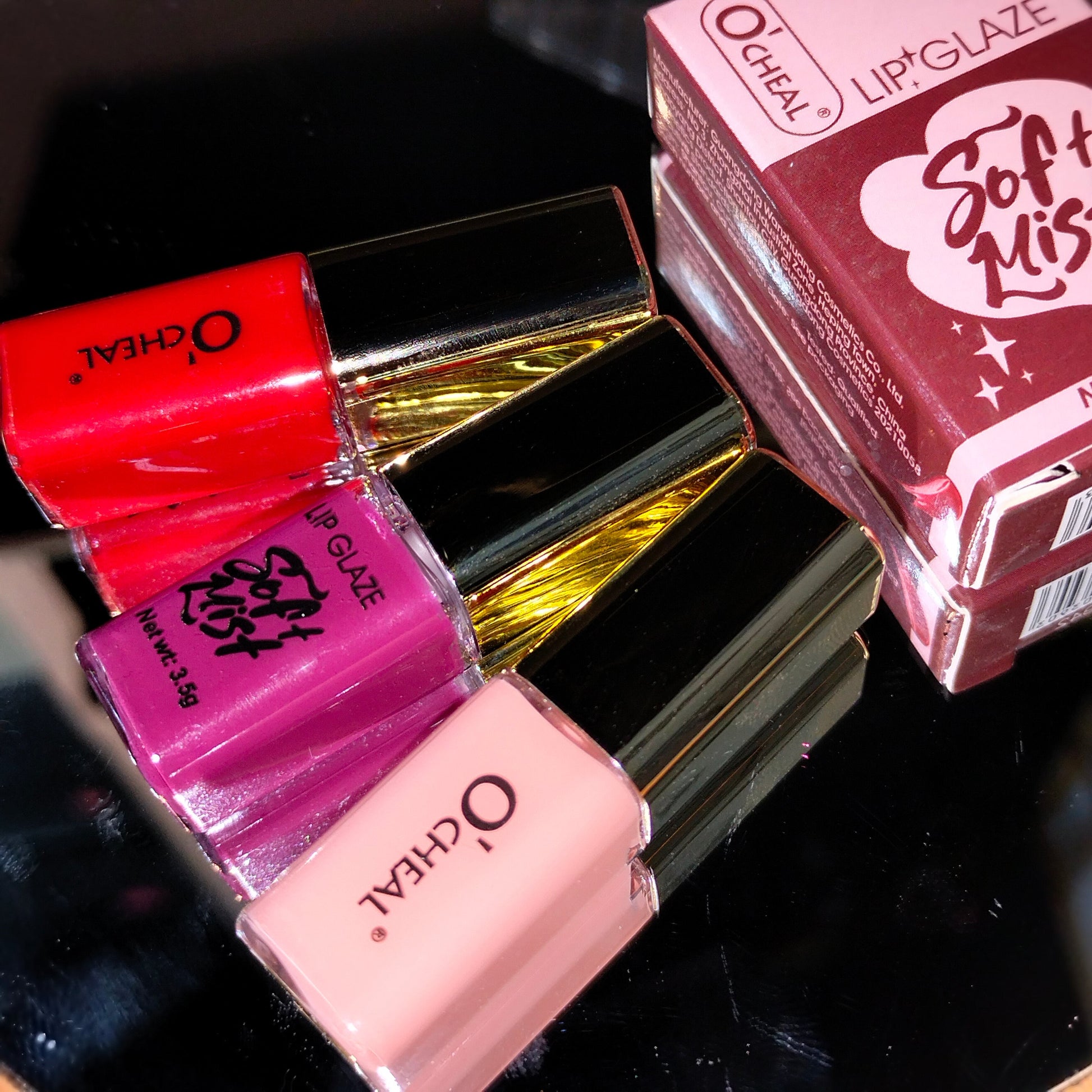 OCHEAL Moisturizing Lip Tint & Matte Velvet Waterproof Mini Lipstick 3Pcs Set Easy Beauty Nepal