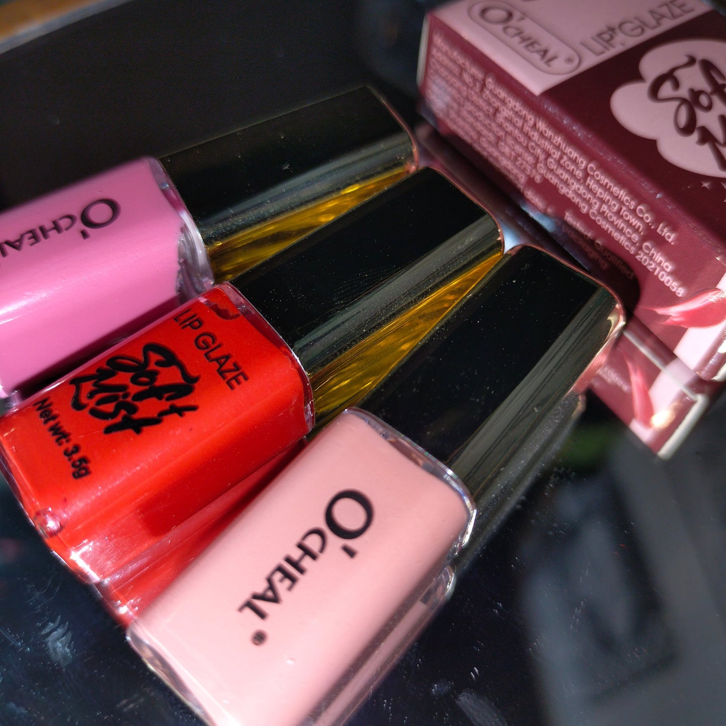 OCHEAL Moisturizing Lip Tint & Matte Velvet Waterproof Mini Lipstick 3Pcs Set Easy Beauty Nepal