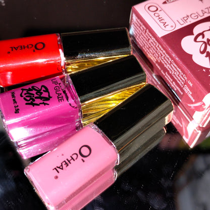 OCHEAL Moisturizing Lip Tint & Matte Velvet Waterproof Mini Lipstick 3Pcs Set Easy Beauty Nepal