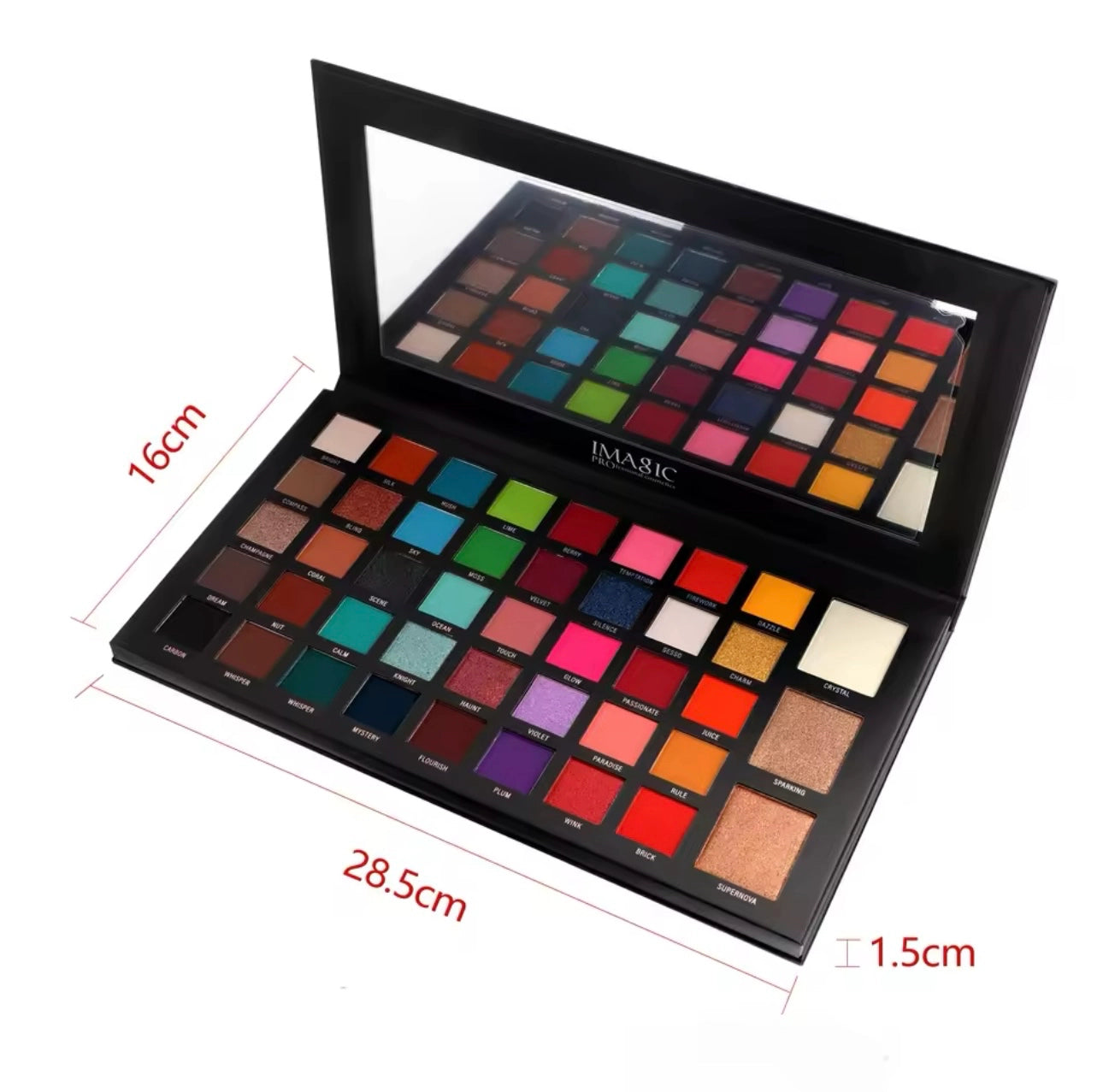 IMAGIC Professional Cosmetic Carolina 43 Colors Eyeshadow Palette
