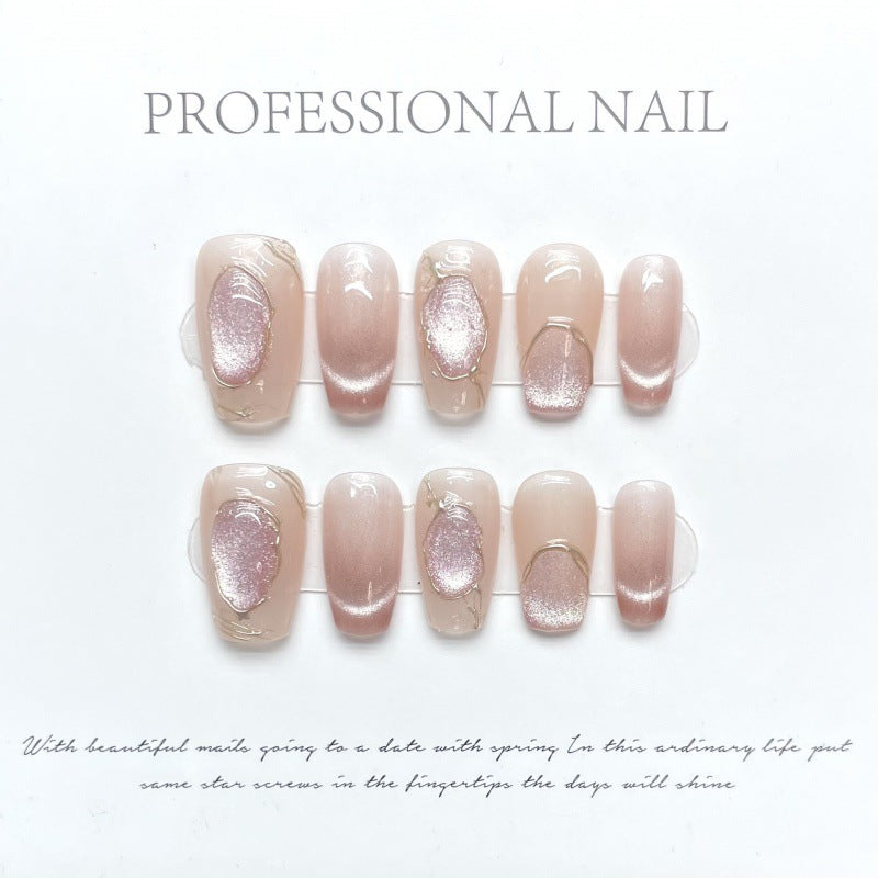 Press On Nail Long Coffin Nails Shape 10Pcs Mask Queen Nepal