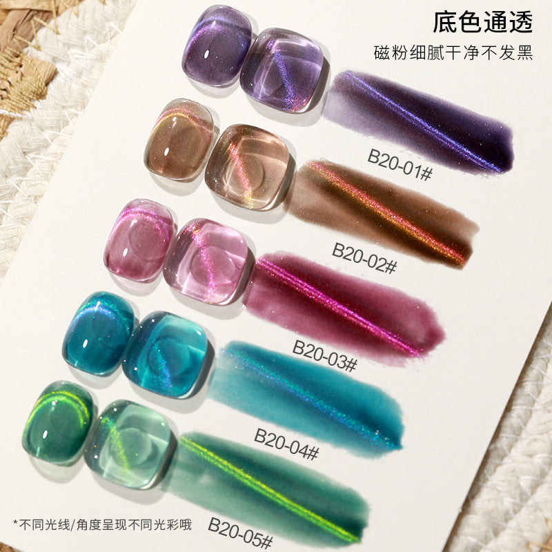 AS Dopamine Rainbow Cat Eye 5 Color Set with Free Already Made Display Board 15ml Mask Queen Nepal