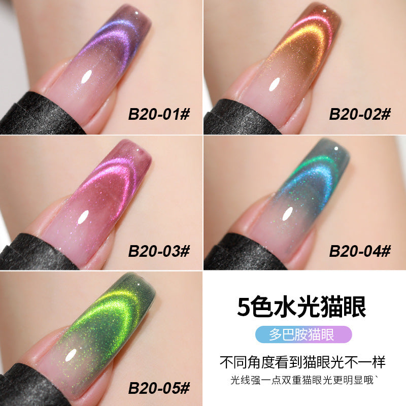 AS Dopamine Rainbow Cat Eye 5 Color Set with Free Already Made Display Board 15ml Mask Queen Nepal