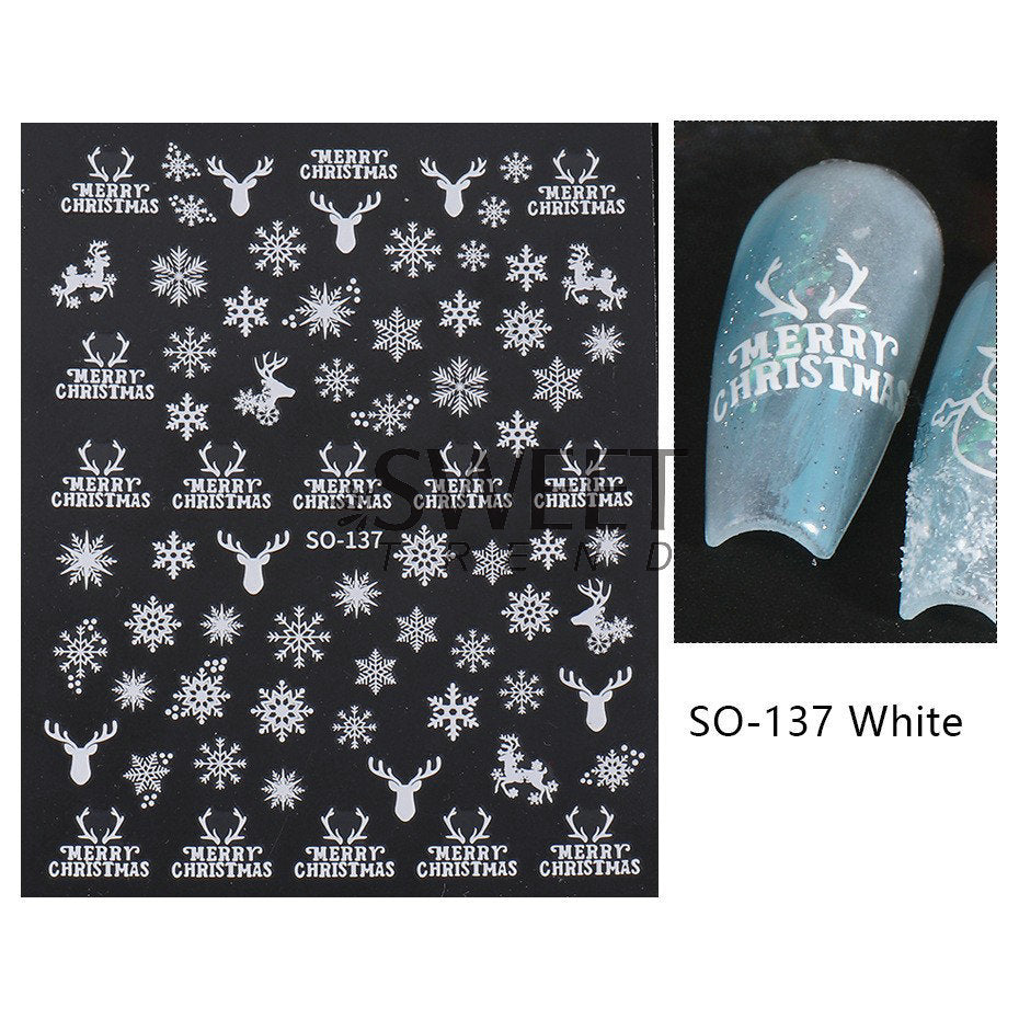 Sweet Trend Christmas Nail Art Sticker Mask Queen Nepal