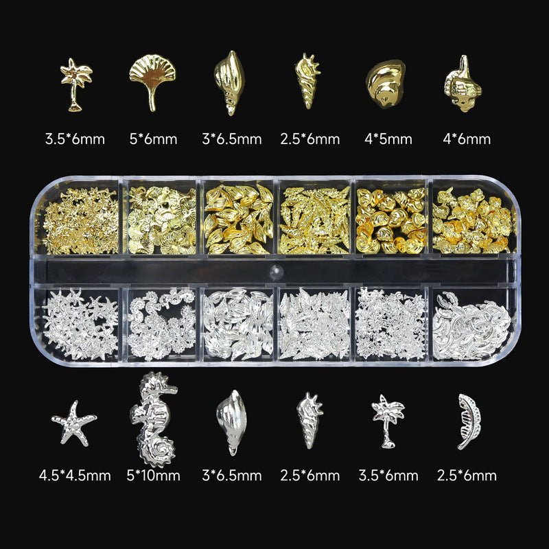 PH 12 Grid Nail Stone Box Nail Art Rhinestone Mask Queen Nepal
