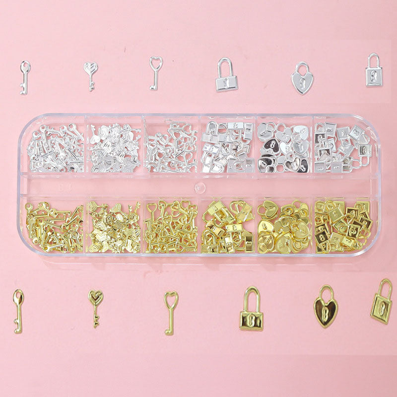 PH 12 Grid Nail Stone Box Nail Art Rhinestone Mask Queen Nepal