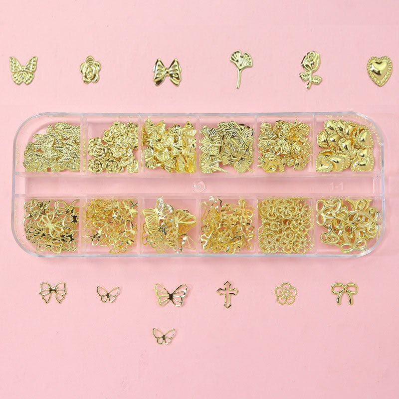 PH 12 Grid Nail Stone Box Nail Art Rhinestone Mask Queen Nepal