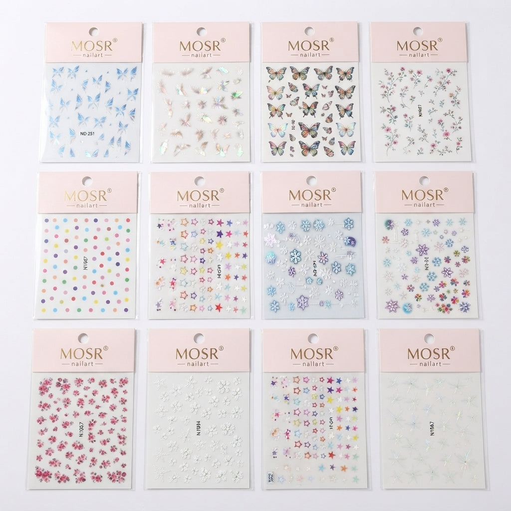 Nail Art Sticker Random 5pcs Packet Mask Queen Nepal
