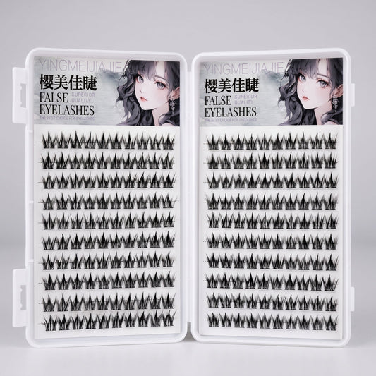 Pre Glued Mix Cluster Lash Book MJ-04 Mask Queen Nepal