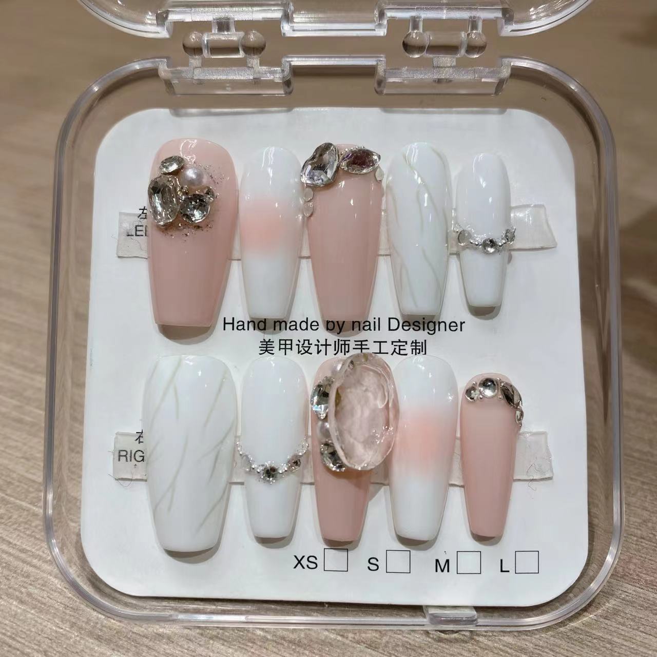 Press On Nail Coffin Shape Long Nails 10Pcs Mask Queen Nepal